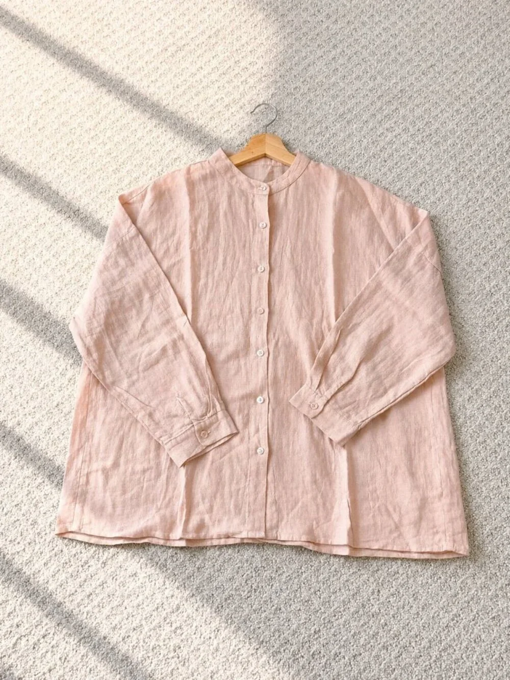 100% Hemp Blush Pink Shirt - Brand New with Tags - Picture 4 of 7
